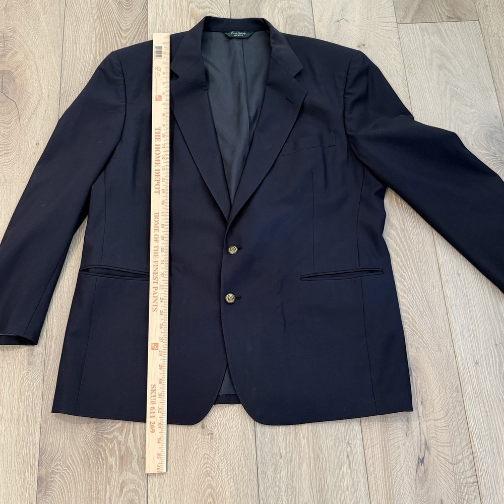 Jos A Bank Traveler Mens 48R 98% Wool Blend Suit Navy W/Pant 42X26.5 Cuffed - Picture 11 of 14